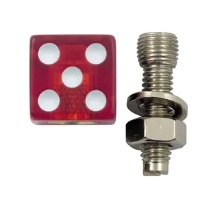 TrikTopz Trik Topz license plate mounts Dice clear red