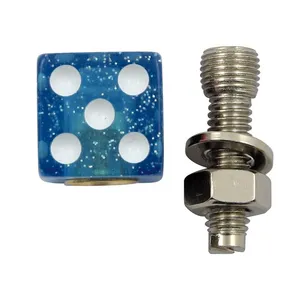 TrikTopz Trik Topz license plate mounts Dice blue glitter