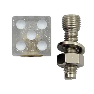 TrikTopz Trik Topz license plate mounts Dice clear glitter