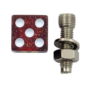 TrikTopz Trik Topz license plate mounts Dice red glitter