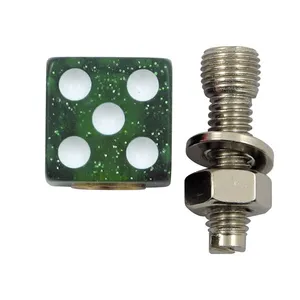 TrikTopz Trik Topz license plate mounts Dice green glitter