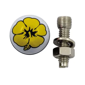 TrikTopz Trik Topz license plate mounts Flower yellow