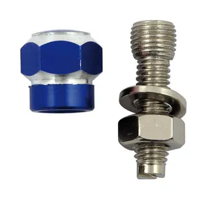 TrikTopz Trik Topz license plate mounts Alloy Twotone Hex blue