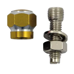 TrikTopz Trik Topz license plate mounts Alloy Twotone hex gold