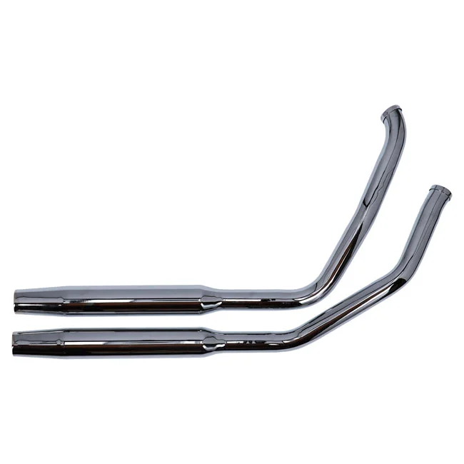 Paughco Tapered exhaust (38"). Chrome - 65302-82A
