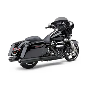 Cobra Cobra, Powrflo 4-1/2" slip on mufflers. Black