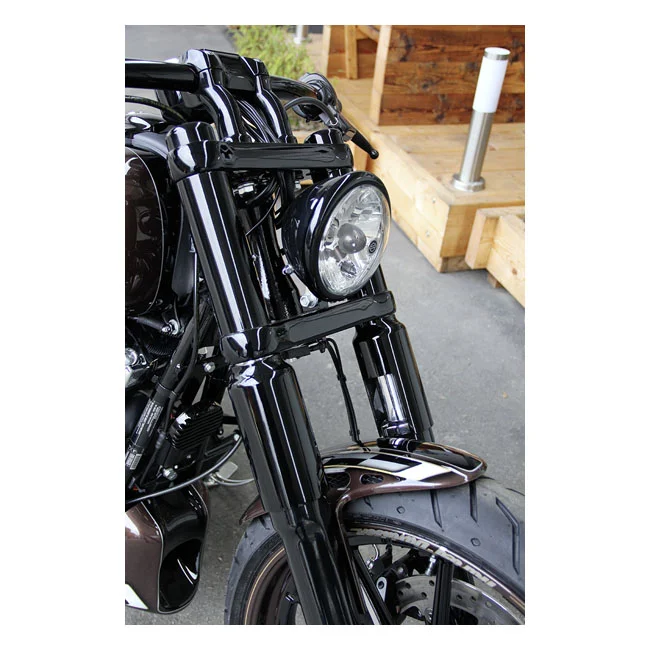 Cult-Werk 2-piece upper fork cover kit. Gloss black