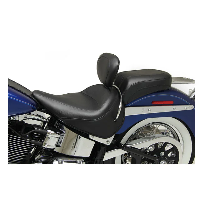 Mustang Wide Touring solo seat. With rider backrest