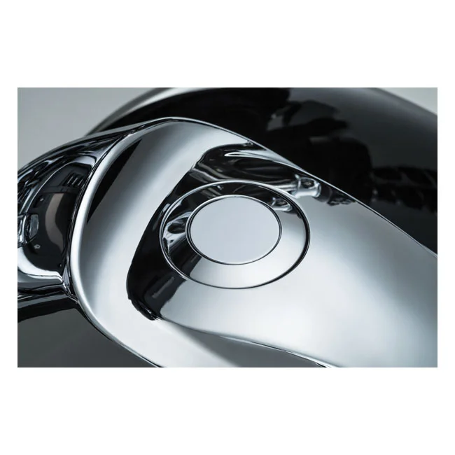 Kuryakyn Flush mount Pop-Up gas cap . Chrome