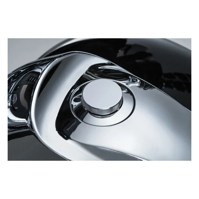 Kuryakyn Flush mount Pop-Up gas cap . Chrome