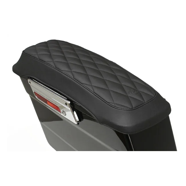 Mustang Saddlebag lid cover set. Diamond