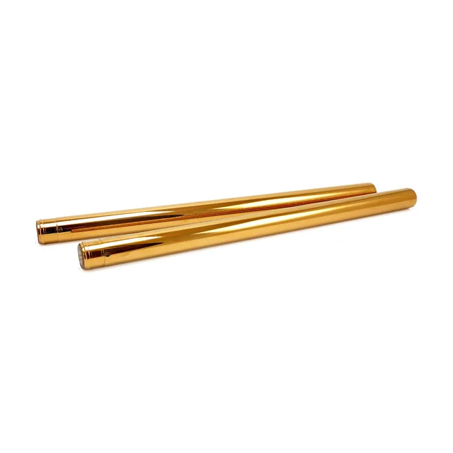 Custom Cycle Engineering CC Eng. 39mm fork tubes, TNC Gold. 26-1/4" OAL - 45925-88