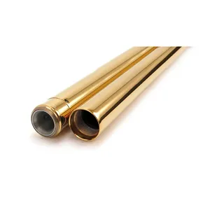 Custom Cycle Engineering CC Eng. 39mm fork tubes, TNC Gold. 26-1/4" OAL