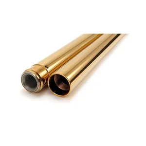 Custom Cycle Engineering CC Eng. 41mm fork tubes, TNC gold. 20-1/4" OAL
