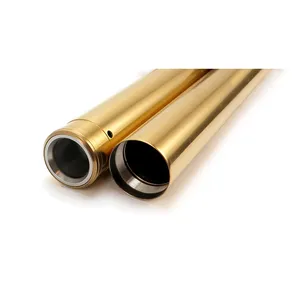 Custom Cycle Engineering CC Eng. 49mm fork tubes, TNC gold. 27-1/2" OAL