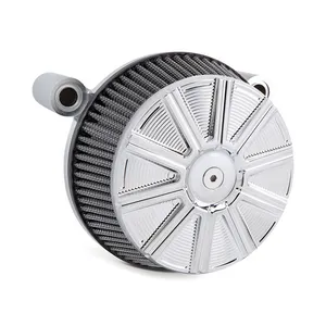 Arlen Ness Arlen Ness, Stage 1 Big Sucker air cleaner kit. 10-Gauge chr