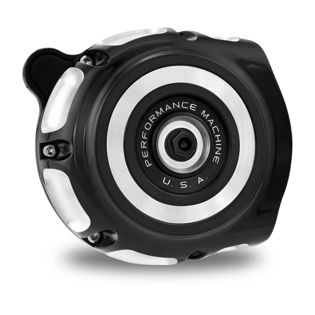 Performance Machine PM, ''vintage'' air cleaner kit. Black CC