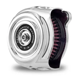 Performance Machine PM, ''vintage'' air cleaner kit. Chrome