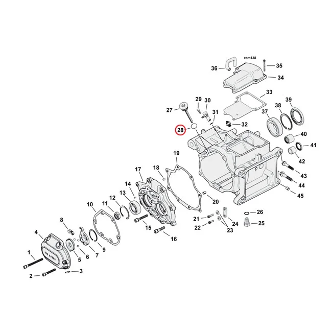 Cometic O-ring, pushrod cover / dipstick / oil pump - 11132