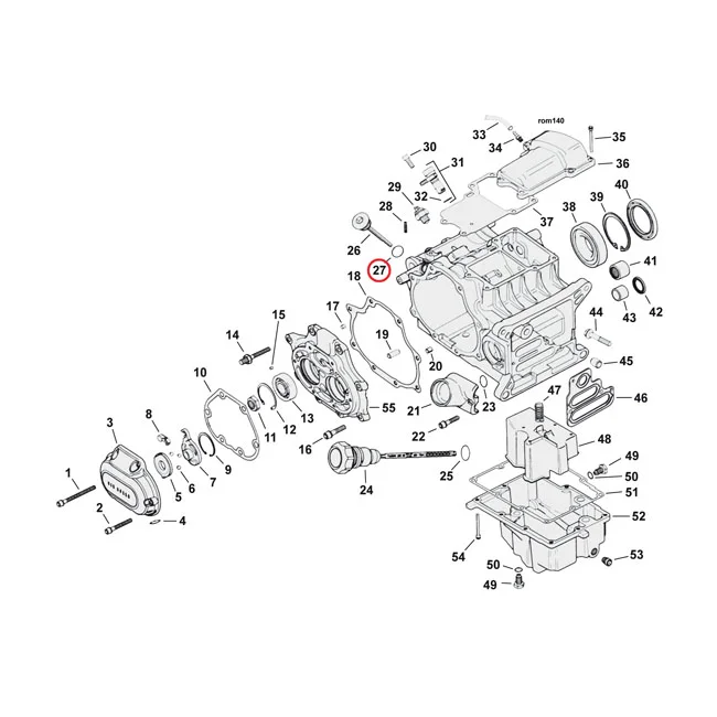 Cometic O-ring, pushrod cover / dipstick / oil pump - 11132