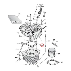 Cometic Cometic gasket set, cylinder head. 3.5" bore .040" MLS