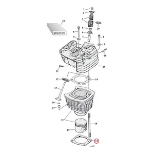Cometic Cometic, cylinder base gasket set FR/RR. .020" RCS