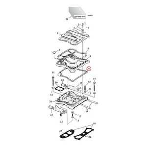Cometic Cometic, lower rocker cover gasket. Cork