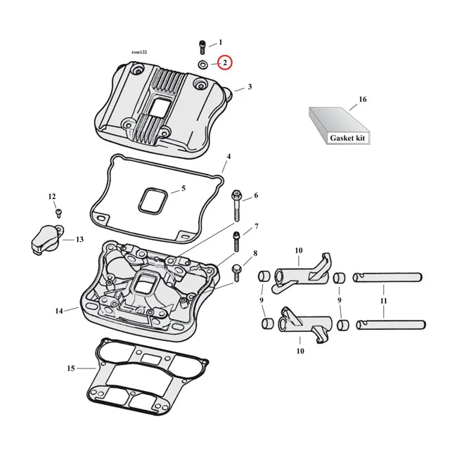 Cometic Rocker box seals. Paper - 63858-49