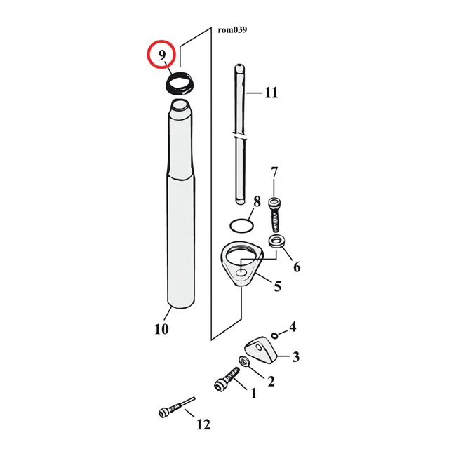 Cometic Pushrod cover o-ring. Upper - 11190