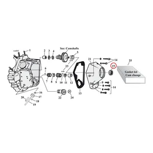 Cometic Cometic, camshaft seal. Double lip. Rubber OD