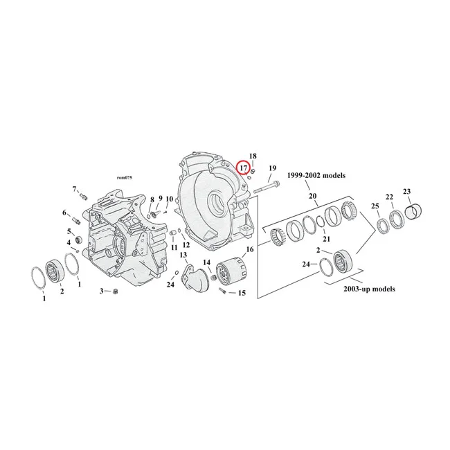 Cometic O-ring cylinder head & base stud. Viton - 11273
