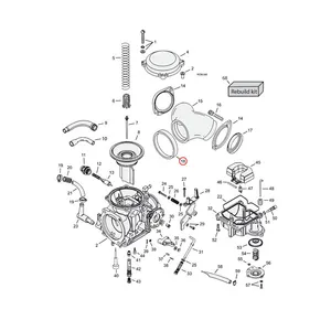 Cometic Cometic, CV carburetor to manifold seal. Keihin