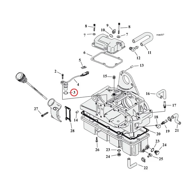 Cometic O-ring speedo sensor/cooling jet/oil line fitting - 11140