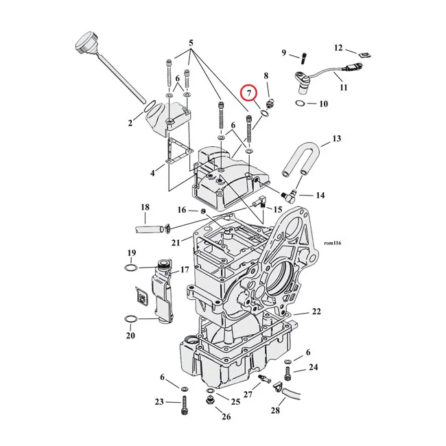 Cometic O-ring neutral switch / oil pump / crankcase - 11290
