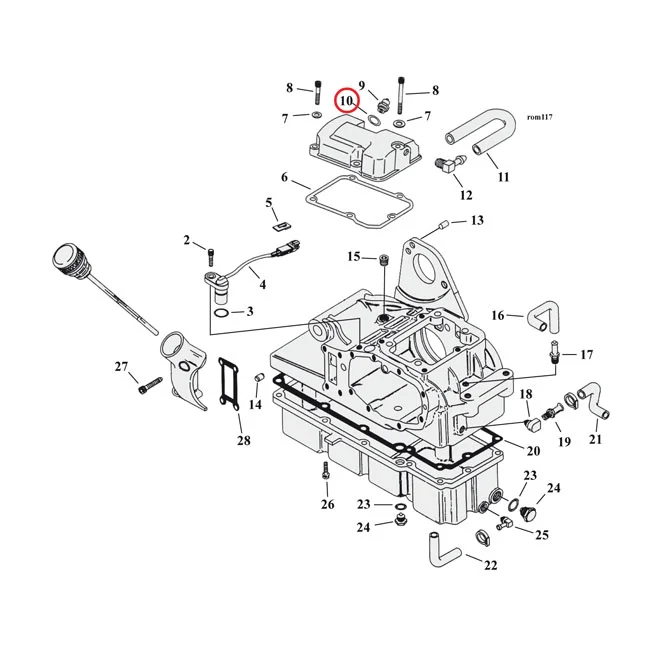 Cometic O-ring neutral switch / oil pump / crankcase - 11290