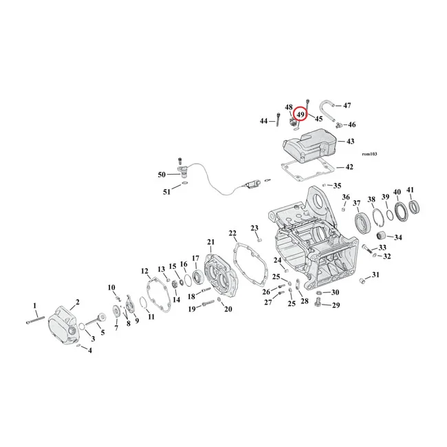 Cometic O-ring neutral switch / oil pump / crankcase - 11290
