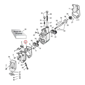 Cometic Cometic, oil pump body to cover gasket. Fiber
