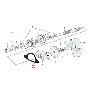 Cometic Cometic, gasket oil deflector plate starter. Fiber
