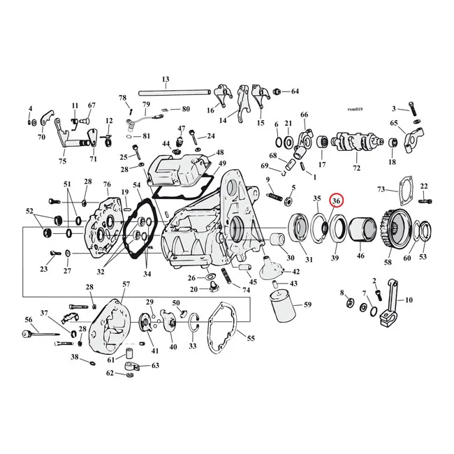 Cometic Quad oil seal transmission mainshaft bearing - 11165