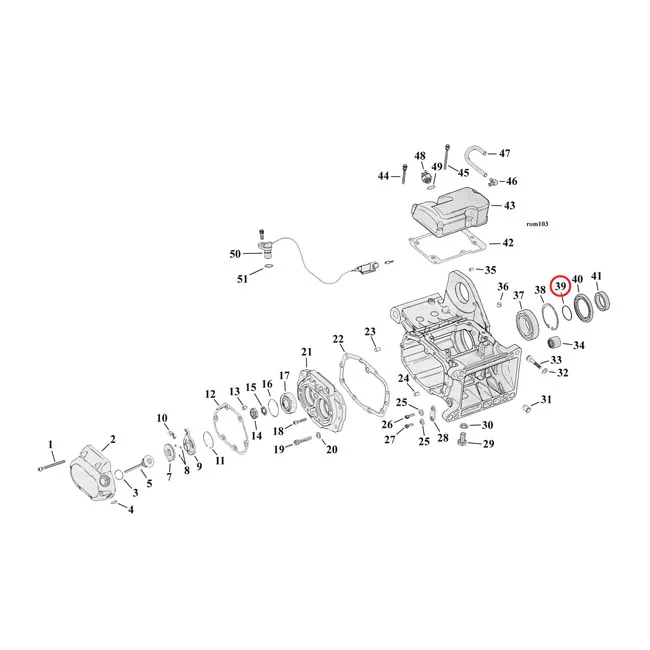 Cometic Quad oil seal transmission mainshaft bearing - 11165