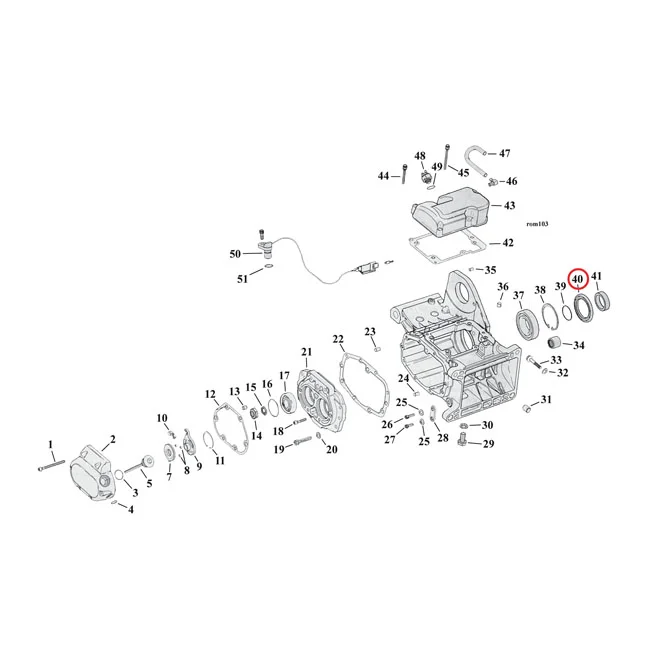 Cometic Transmission mainshaft oil seal