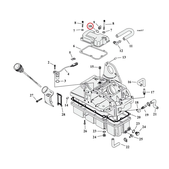 Cometic Seal washer neutral switch. Nylon - 33043-80