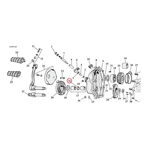 Cometic Cometic flat O-ring, kickstart shaft