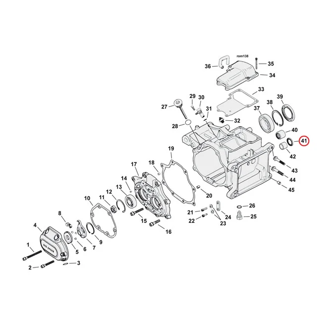 Cometic Oil seal, transm. shifter shaft / clutch release - 37101-84