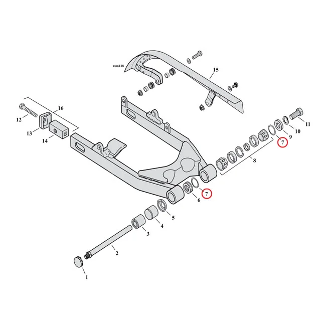 Cometic O-ring filler cap primary / swingarm - 11139