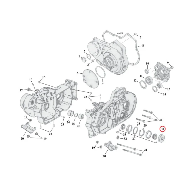 Cometic Sprocket shaft oil seal. Metal OD - 35151-74A