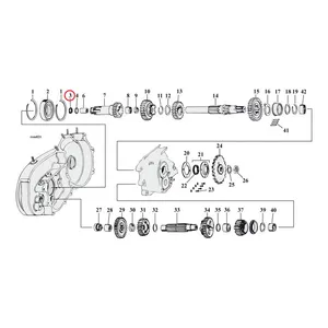 Cometic Cometic, oil seal clutch gear XL