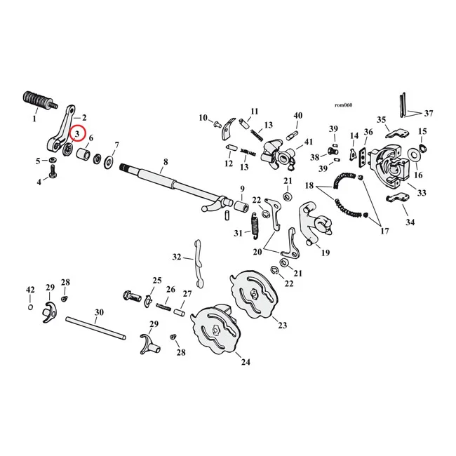Cometic Shifter shaft oil seal - 34035-52