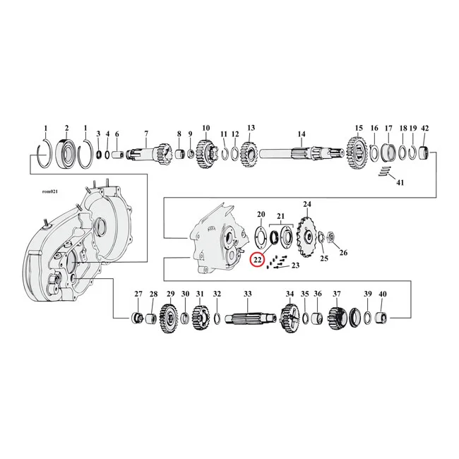 Cometic Oil seal sprocket shaft/transmission mainshaft - 35151-52A
