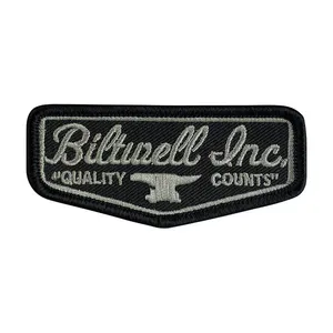 Biltwell Biltwell Logo patch 3" black/grey